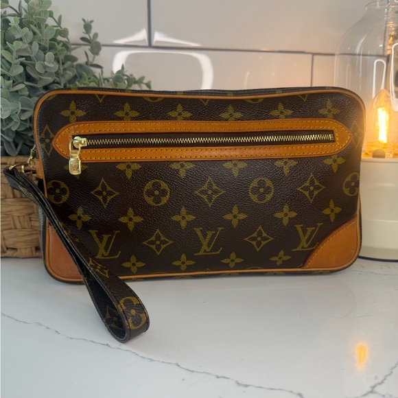 Louis Vuitton Handbags - Louis Vuitton Clutch Marly Dragonne GM (authenticated and vintage)